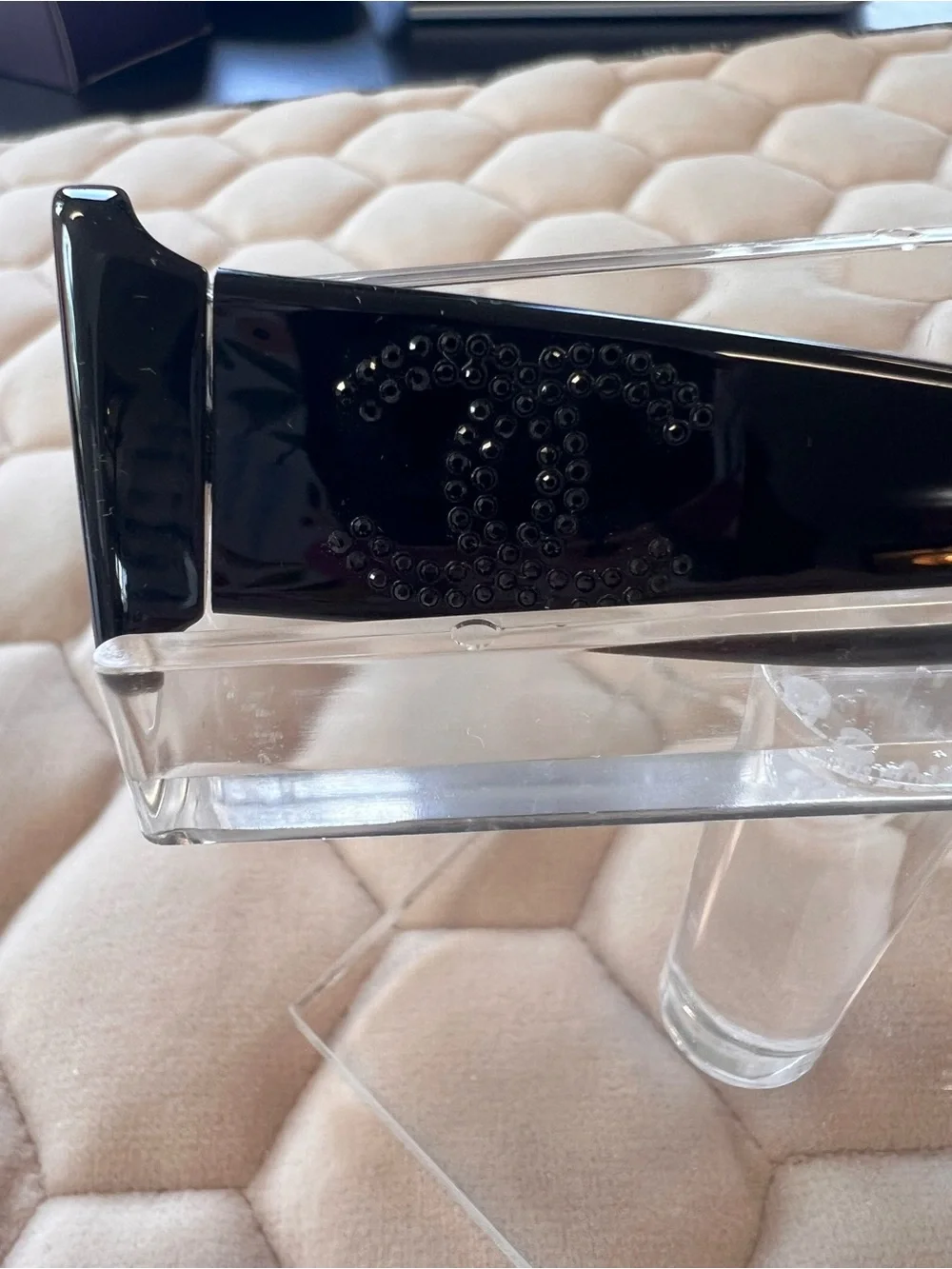 Authentic Chanel Black petite Rectangular Optical frame